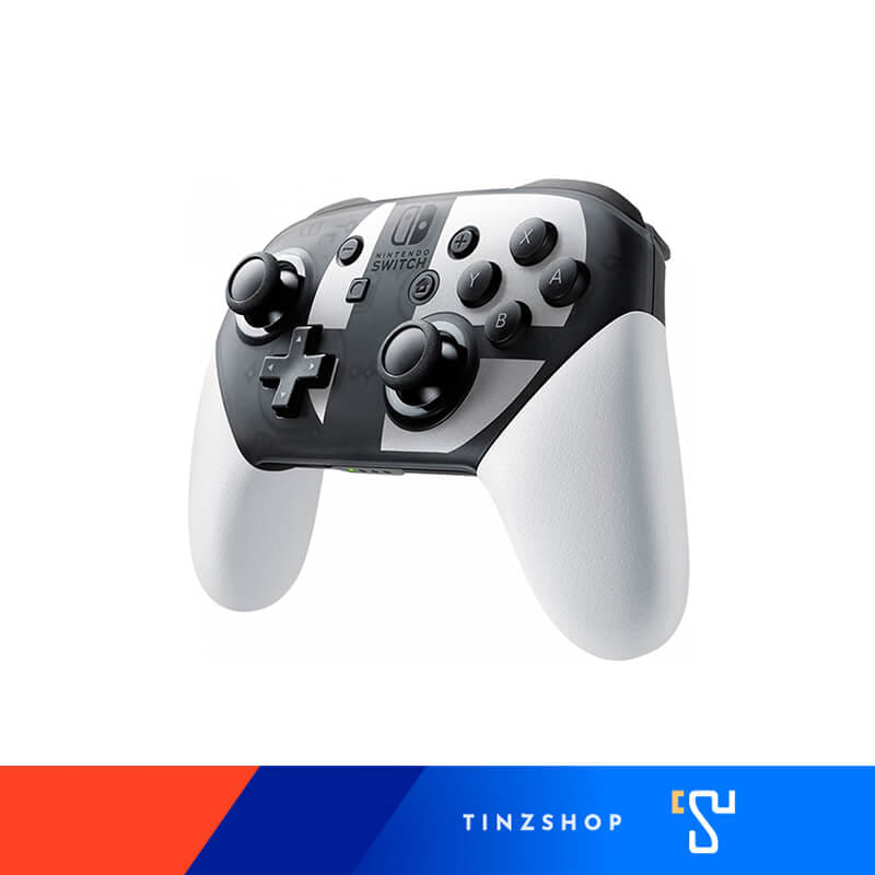 จอยเกมไร้สาย Nintendo Switch Pro Controller Smash Bros. Edition สีขาว